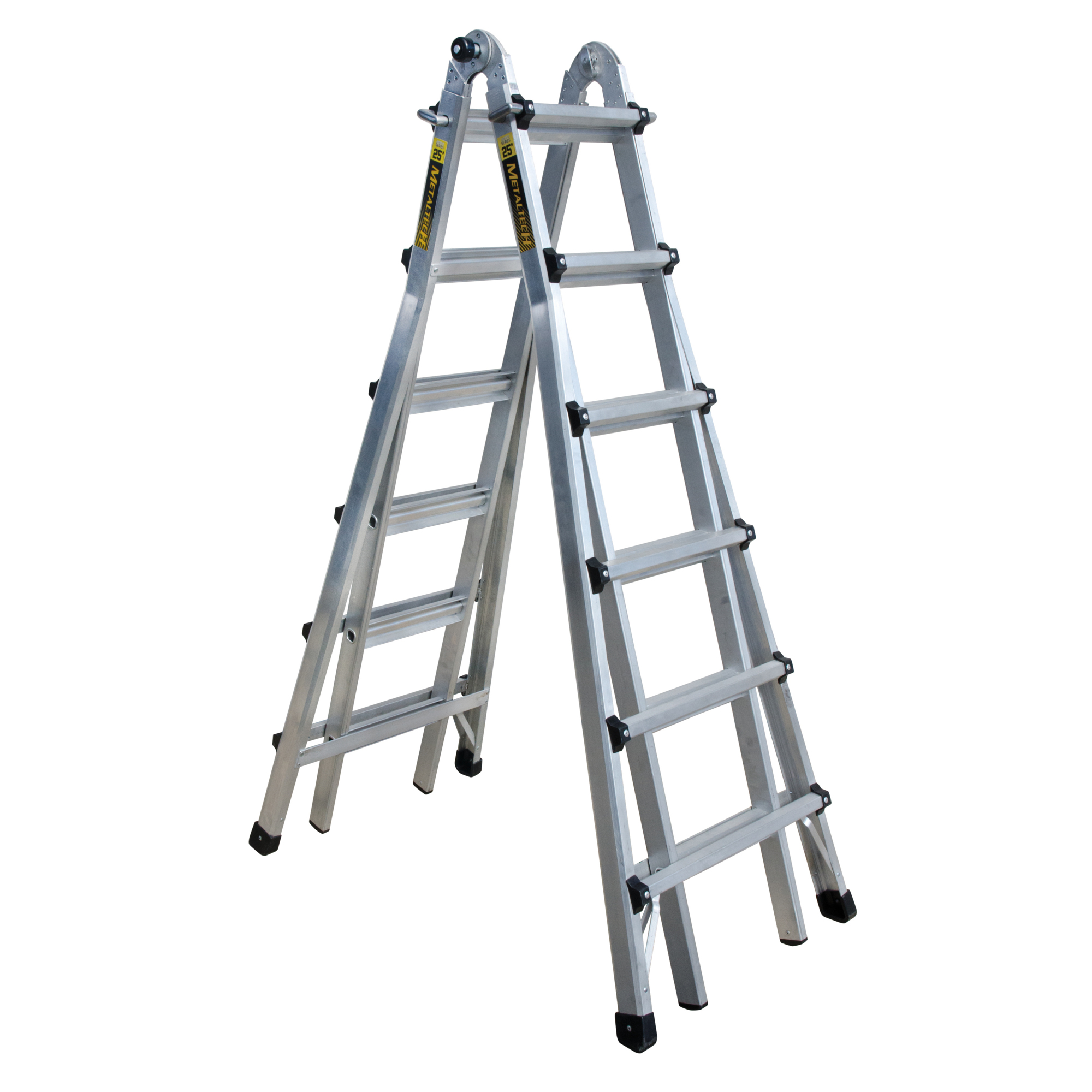 Metaltech Multi-Position Ladder — 25ft., Aluminum, 300-Lb. Capacity, Type 1A, Model# E-MTL7300AL